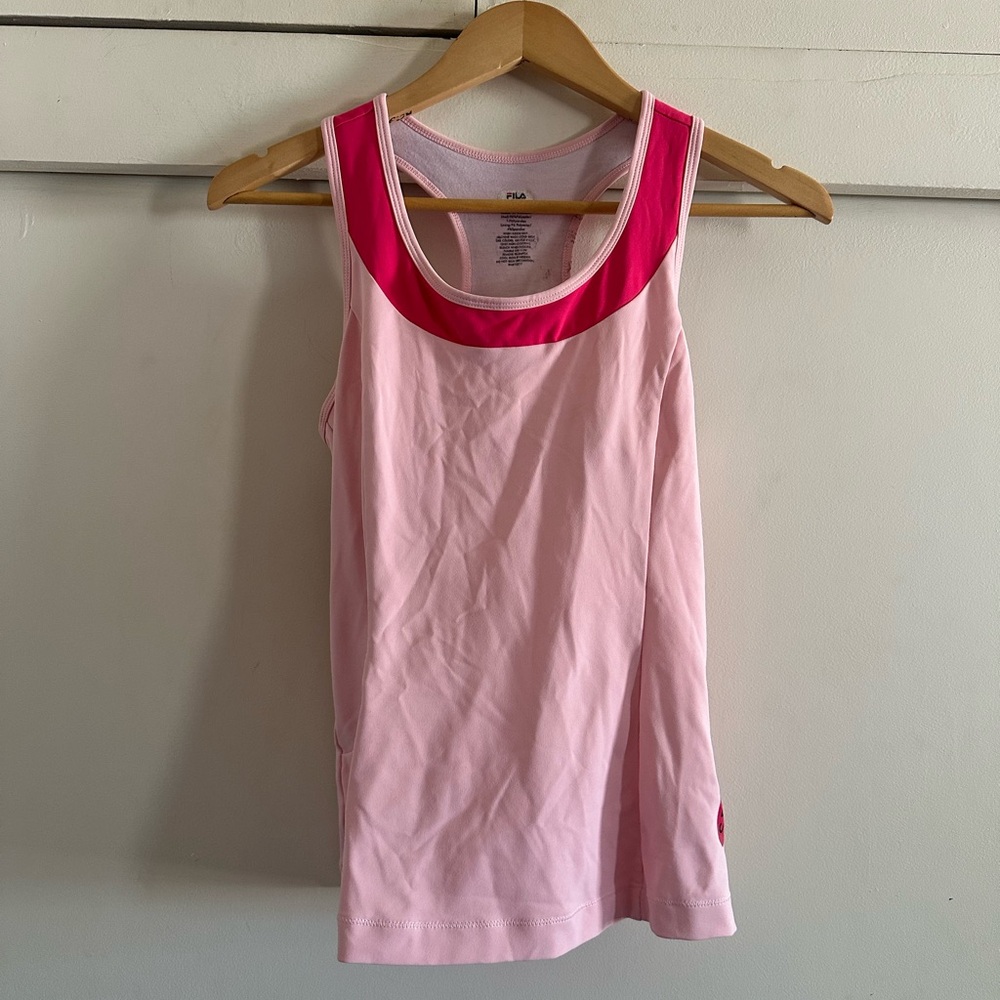 Fila Sport Pink Tank Size M